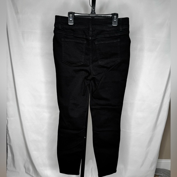 🆕 NWT Spanx Ankle Skinny Jeans Size Medium Petite in Clean Black - Picture 4 of 7